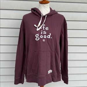 Life Is Good Hoodie Womens XXL 2XL cotton sweatshirt